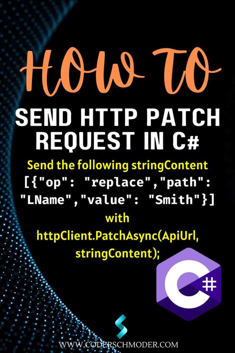 How to Send Http Patch Request in C# in Blazor