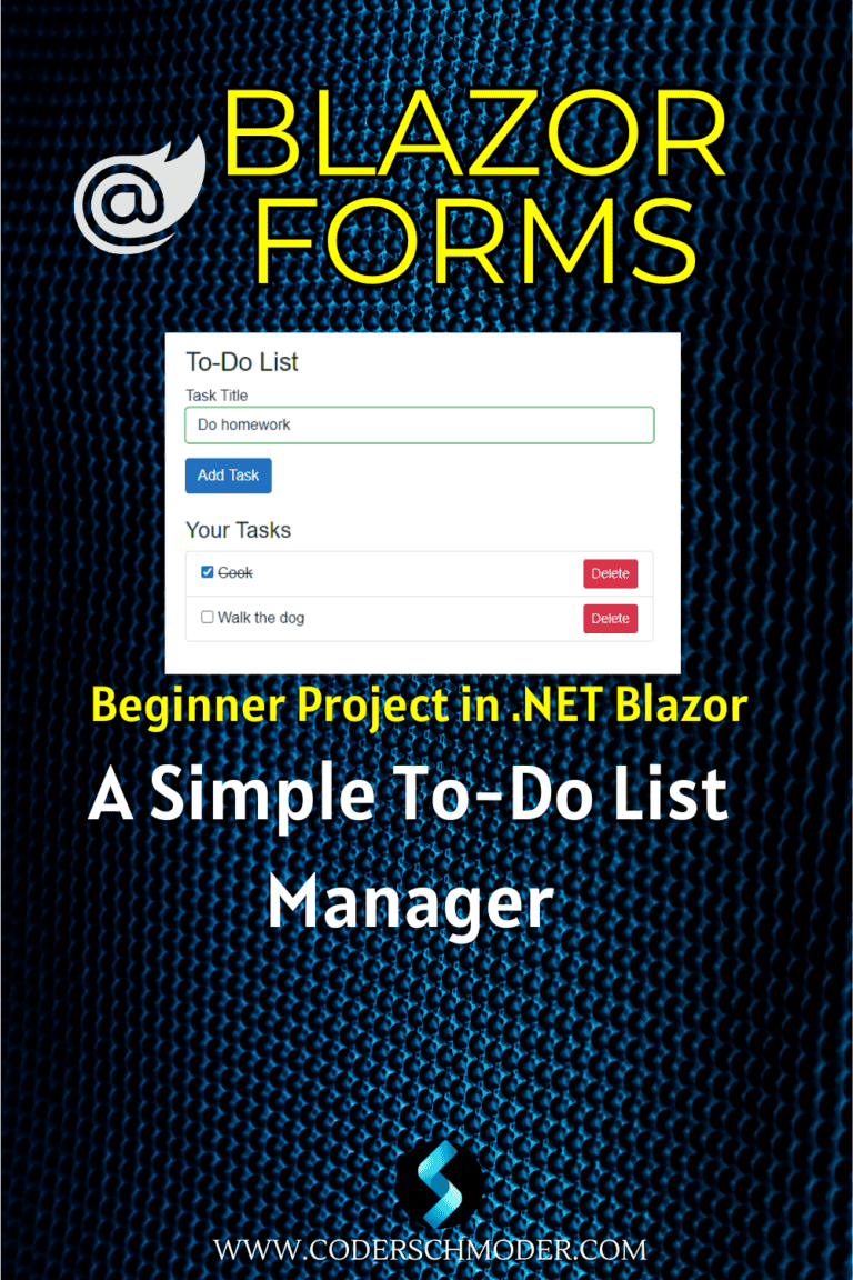 To Do List Application in Blazor Banner